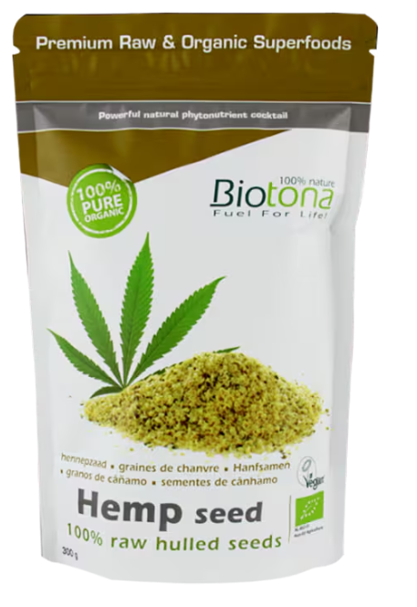 Biotona Hemp 100% Raw Hulled Seed - 300g