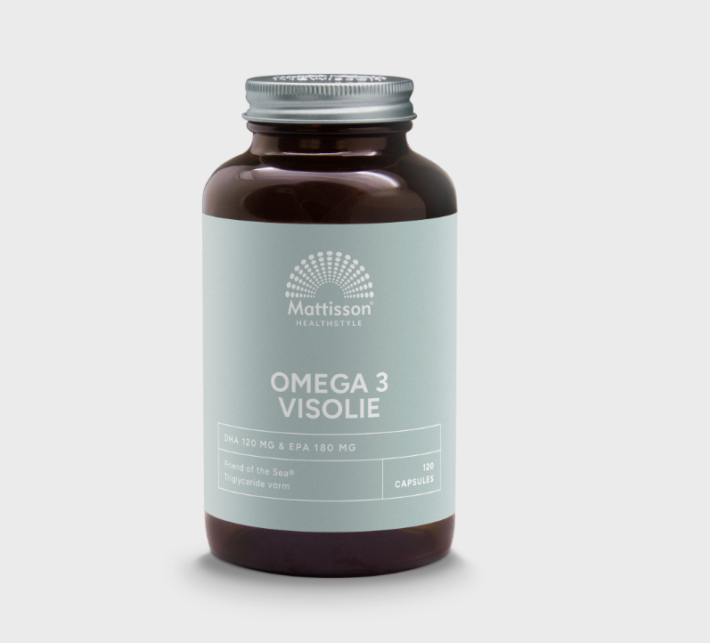 Omega 3 Visolie EPA 18% / DHA 12% 1000mg - Friend of the Sea - 120 capsules